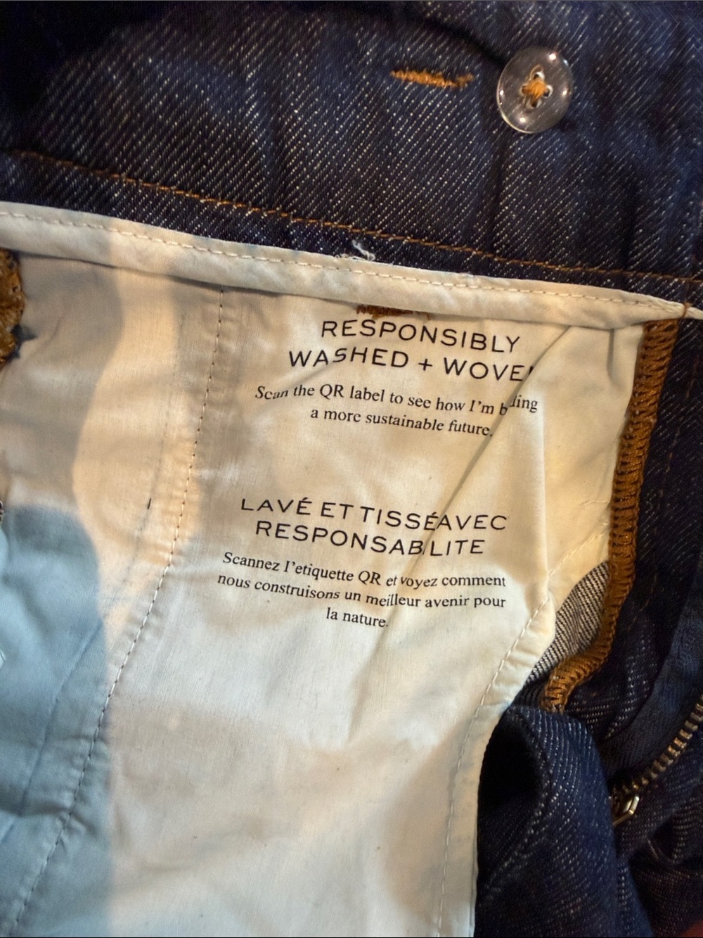 Frame Denim Dark Blue High-Rise Wide Leg Jeans, never worn, no tags. - Picture 4 of 7